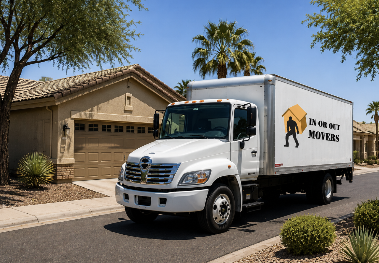 In or Out Movers truck
